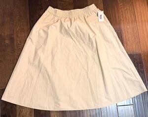 Women's A-Line Elastic High Waist Flare Work Midi Knee Length Stretchy Skirt